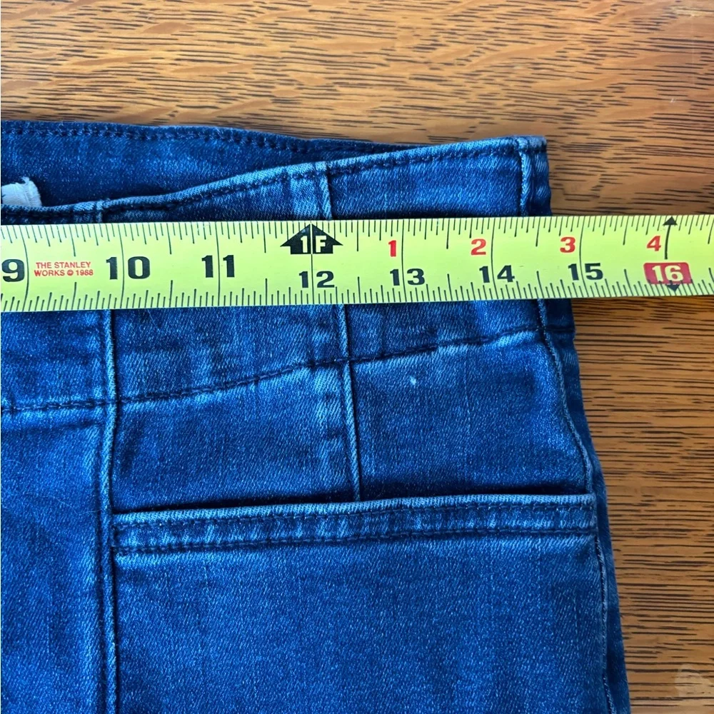 M Jeans Maurices Women's 10 High Rise Flare Dark Wash Jeans Denim No Back Pocket - Picture 12 of 14